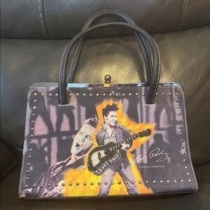 Elvis Presley Black and Orange Bag